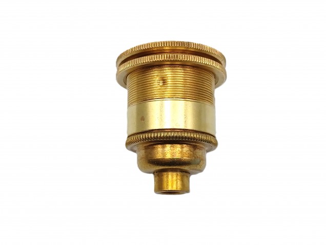 ES E27- 3 part bulb holder lamp holder solid brass 10mm thread 