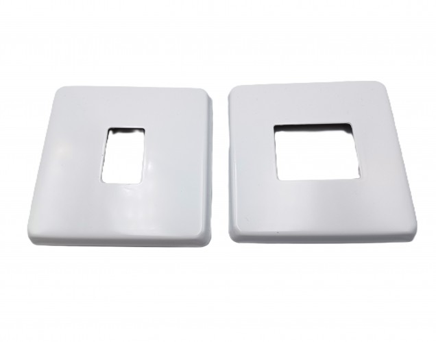 Light Switch Cover Plate Conversion In white double or single switch 